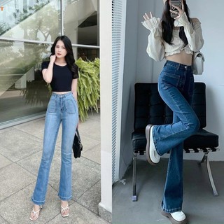 Quần jeans ống loe cạp siêu cao . jeans pass hàng vnxk