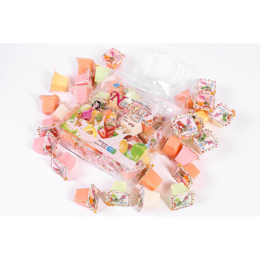 Túi thạch Trái Cây jelly Long Hải Caramel, sữa chua natty 992GR, 432GR