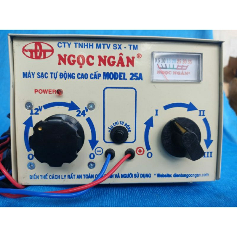 MÁY SẠC BÌNH 25A (12V.24V) CÓ TĂNG GIẢM