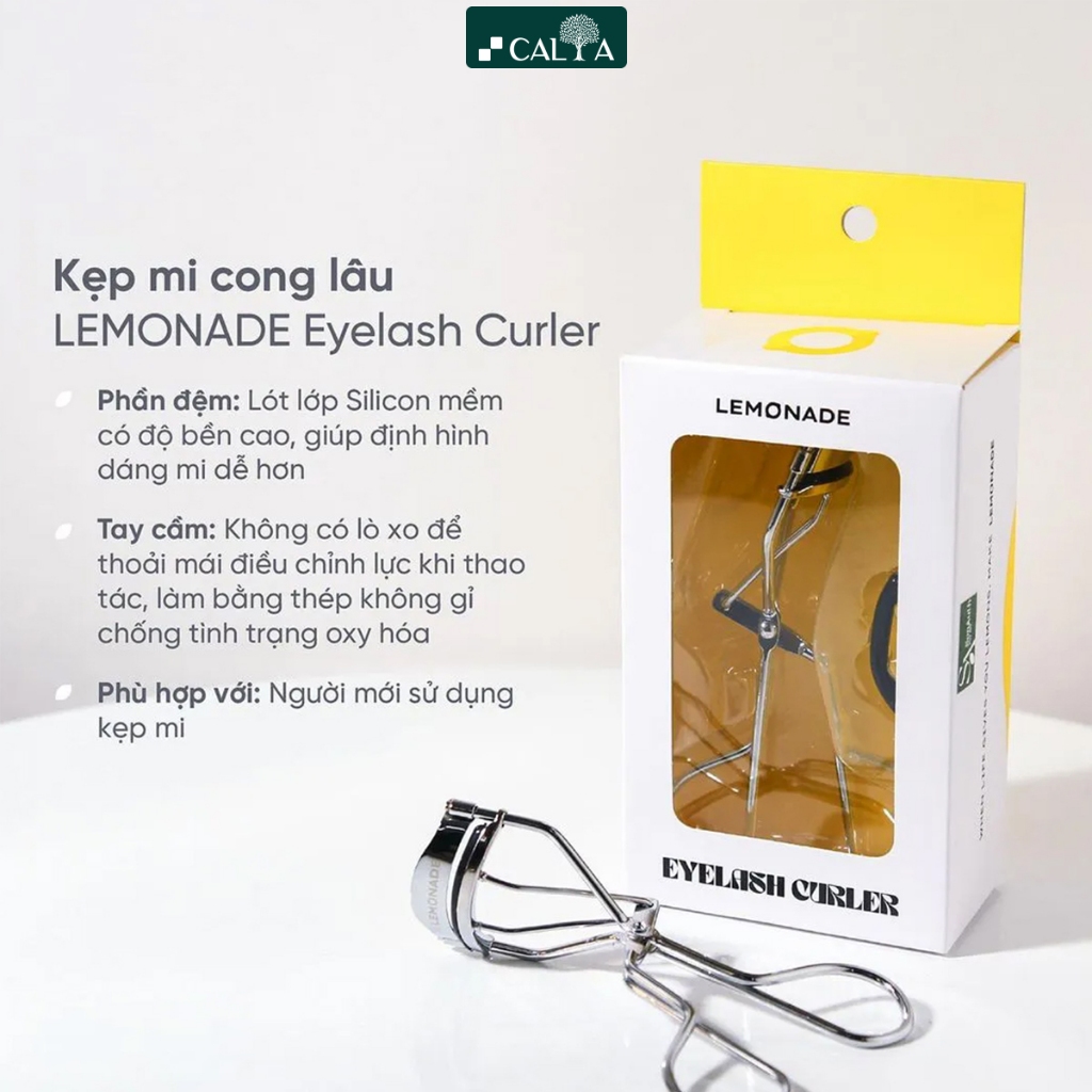 Kẹp Bấm Mi Lemonade Giúp Mi Cong Lâu - Lemonade Eyelash Curler 22g