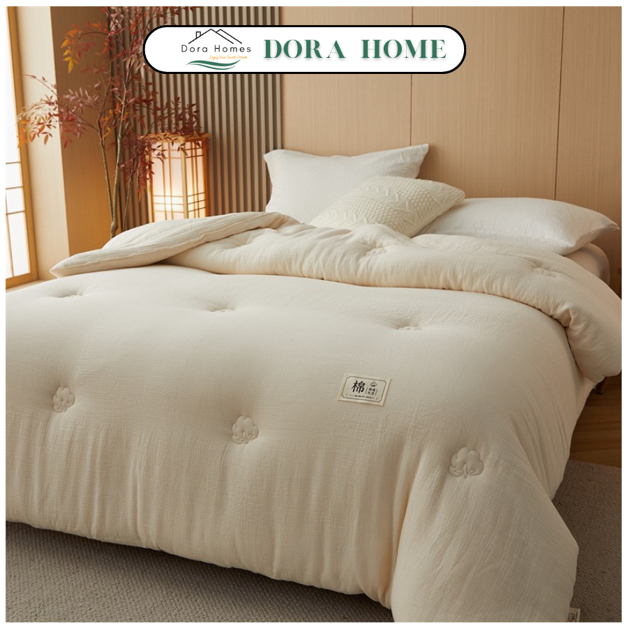 Ruột Chăn Sợi Đậu Nành DORA HOME Chăn Sợi Sinh Thái Nguyên Thủy Không Tẩy Trắng Và Nhuộm Màu #CAA