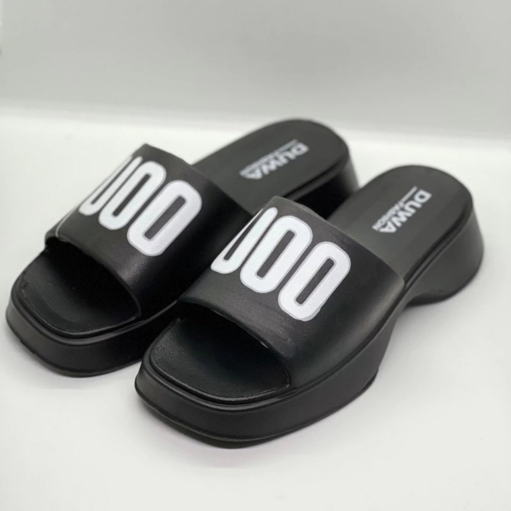 Dép đế cao 5cm UOO đế lượn sóng nhiều màu