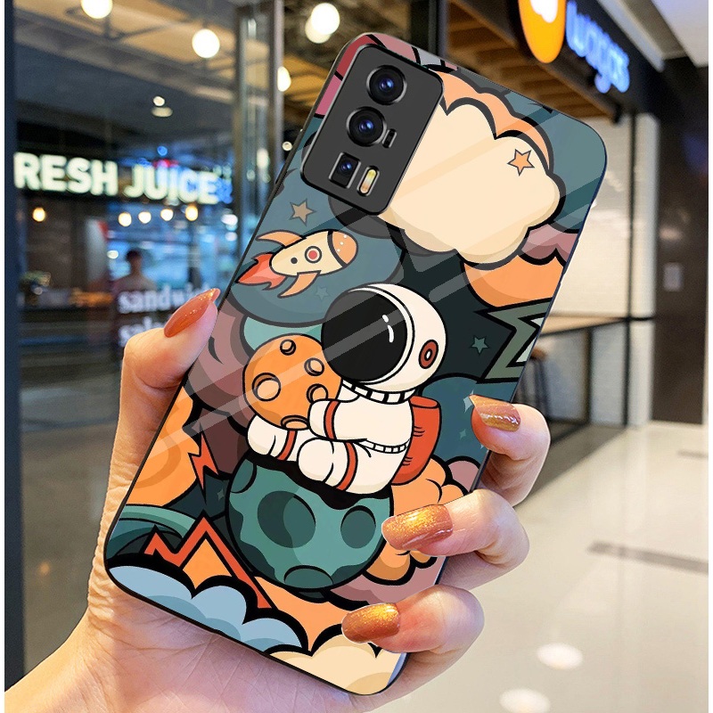 Ốp Lưng XIAOMI REDMI K60 5G,K60 PRO 5G,K60E 5G Ốp kính bóng cao cấp Phi Hành Gia