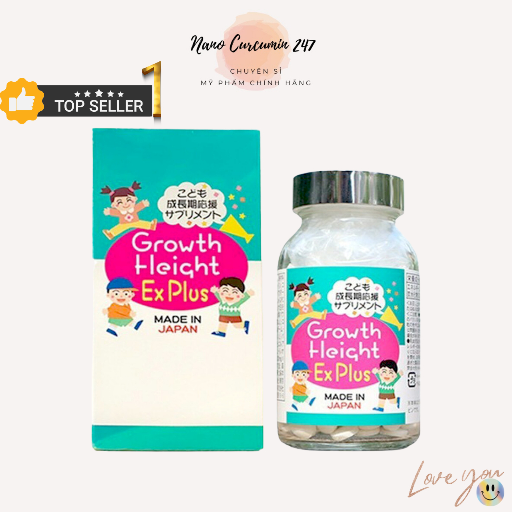 Viên Uống Tăng Chiều Cao Cho Bé Growth Height Ex Plus Nhật Bản