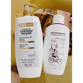 Dưỡng thể kích trắng Chateau Rouge Pháp 400ml
