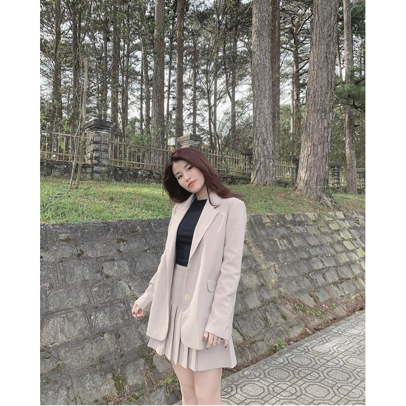 Thanh lí Áo sơ mi tơ thiết kế Jang Closet + Blazer Kido