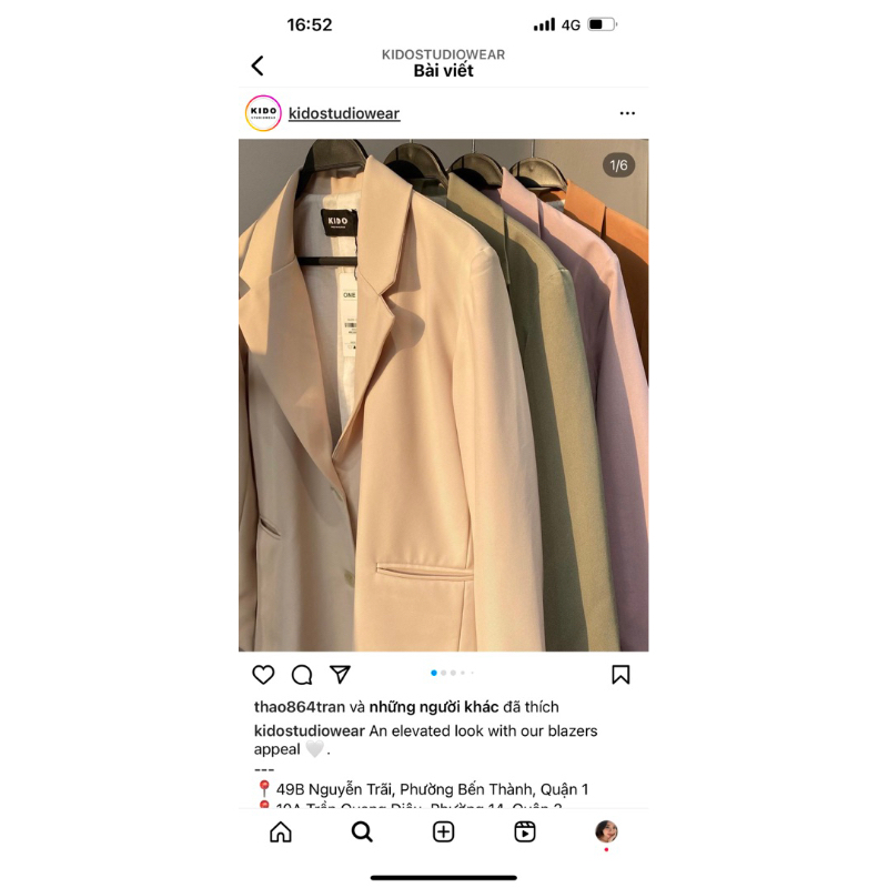 Thanh lí Áo sơ mi tơ thiết kế Jang Closet + Blazer Kido