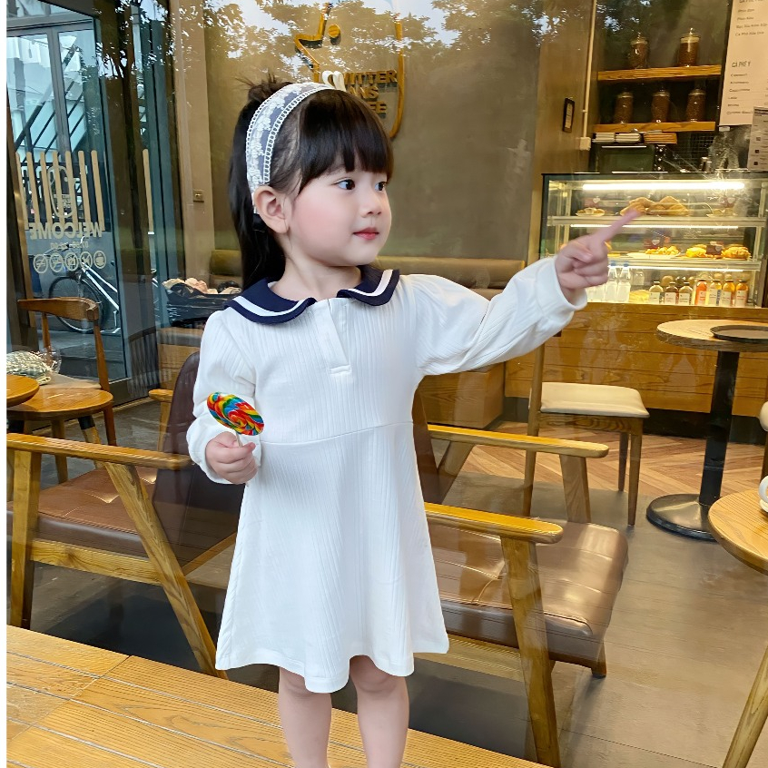 Váy thun thủy thủ vải cotton