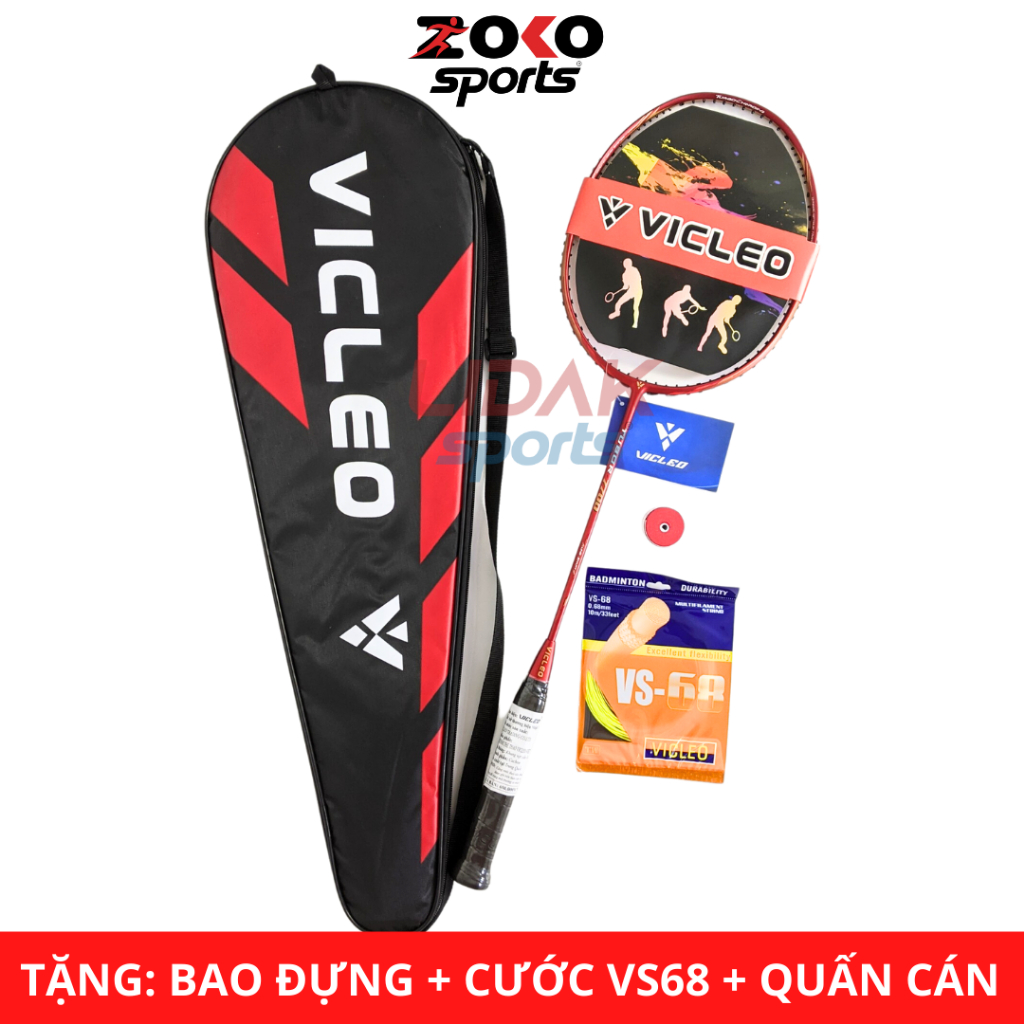 Vợt cầu lông VICLEO TUBOR 7700 mức căng 10kg, 11kg chính hãng giá rẻ khung carbon