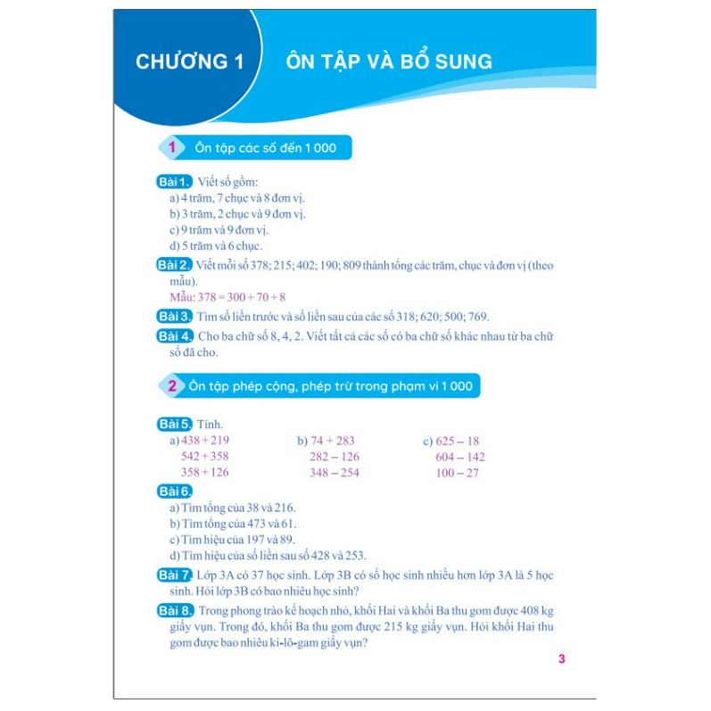 Sách - Tuyển Chọn 400 Bài Tập Toán 3 - Biên soạn theo chương trình GDPT mới