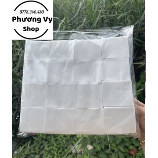 Bông 1600 miếng, bông tẩy trang, lau mực