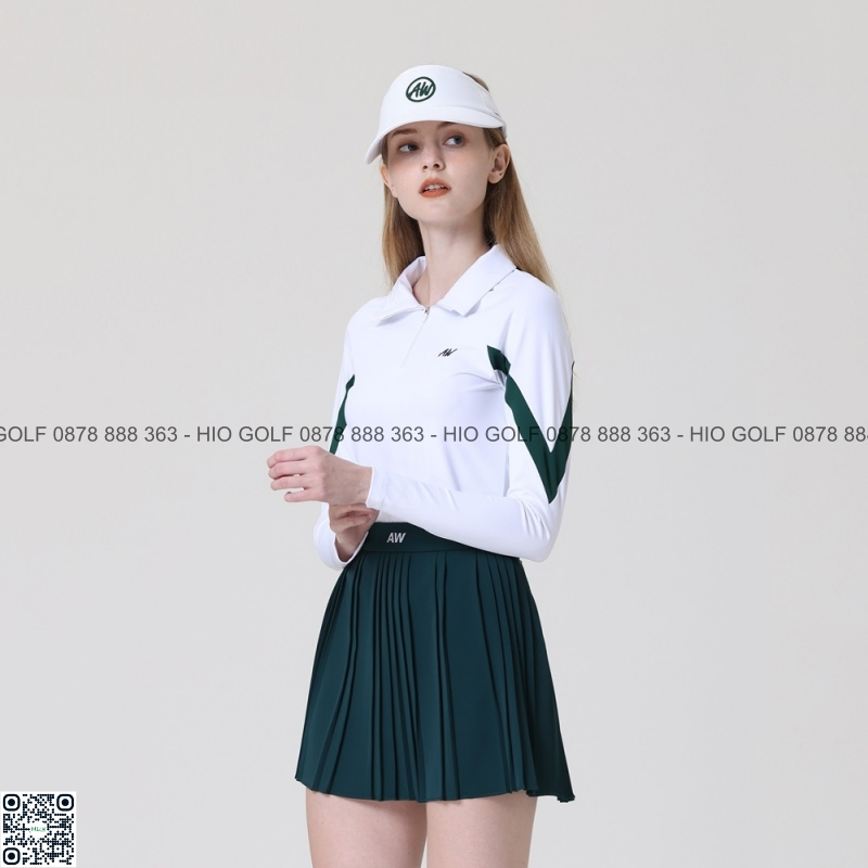 Áo Golf nữ cộc tay Azureway 2023 mới nhất – CH523 - Áo golf nữ chất liệu co giãn, thoáng mát