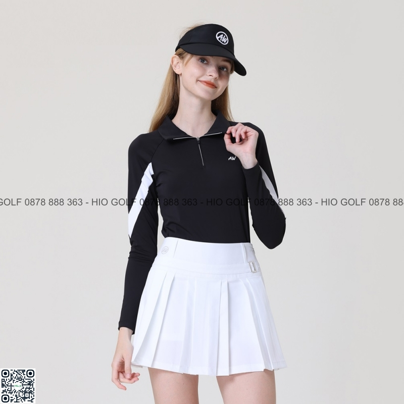 Áo Golf nữ cộc tay Azureway 2023 mới nhất – CH523 - Áo golf nữ chất liệu co giãn, thoáng mát