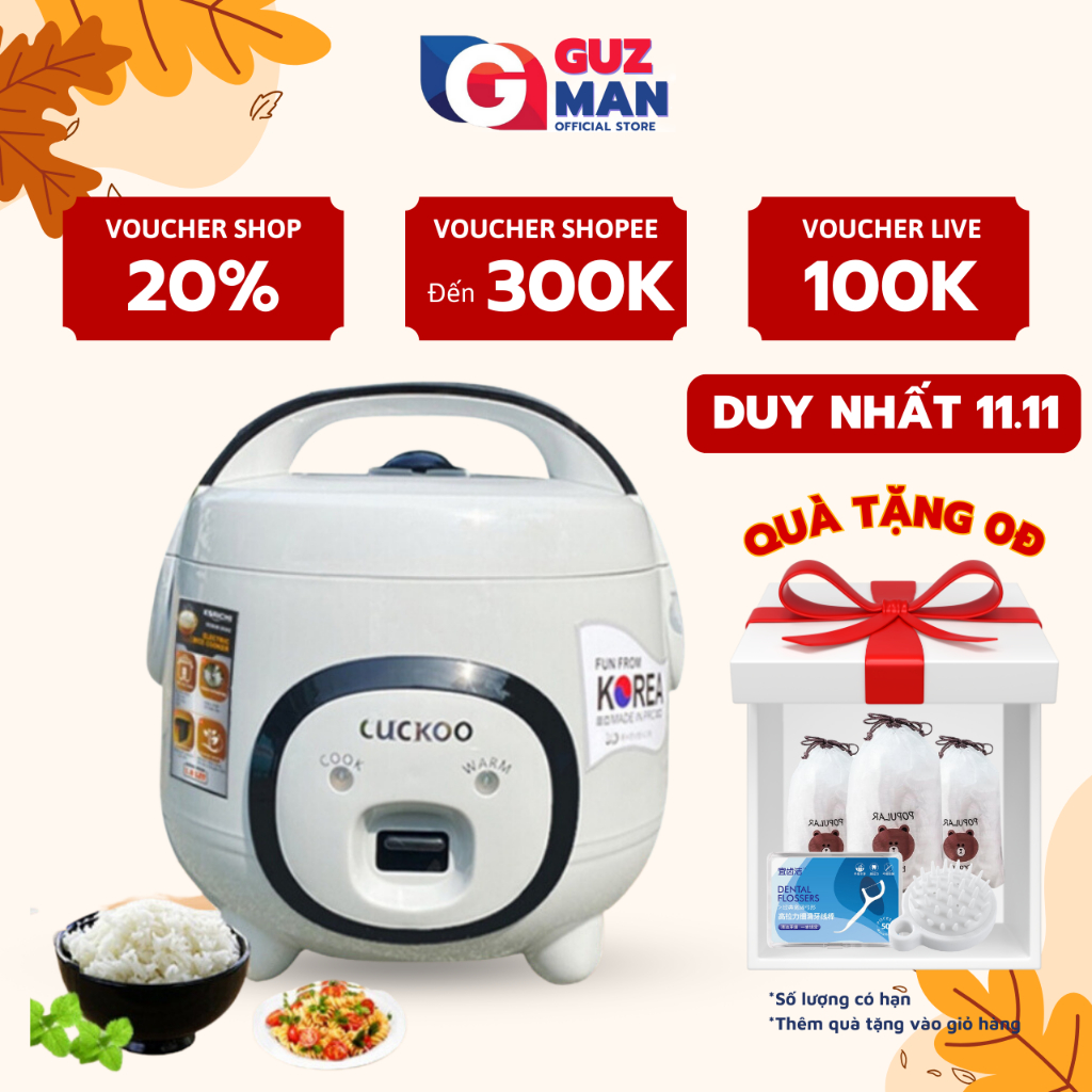 Nồi cơm điện mini Guckoo METIS đa năng dung tích 1,2L, 1,8L chống dính công suất 700W giữ ấm thông minh