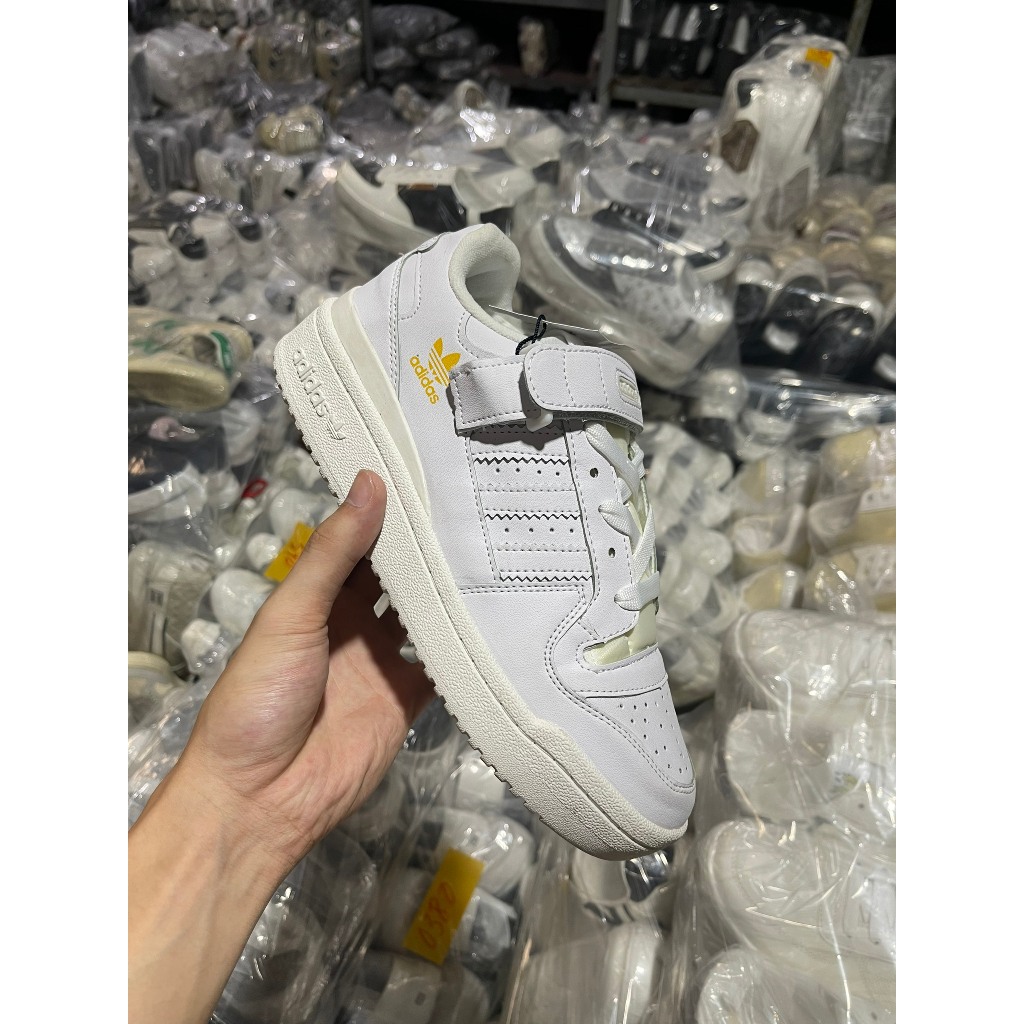 Giày thể thao sneaker adidas_Forum trắng full bản quai dán