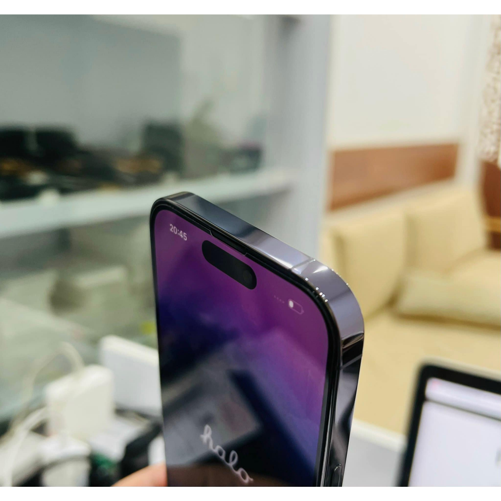 Đ/thoại Iphone 14 pr0-max + 6/256gb + pin 100%+ likenew+ ngoại hình đẹp - bảo hành 12 tháng