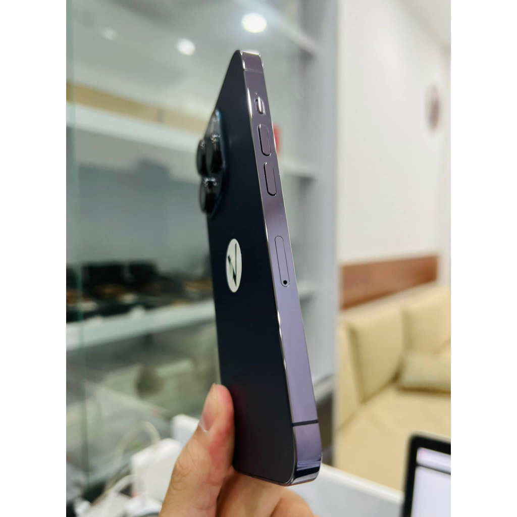 Đ/thoại Iphone 14 pr0-max + 6/256gb + pin 100%+ likenew+ ngoại hình đẹp - bảo hành 12 tháng
