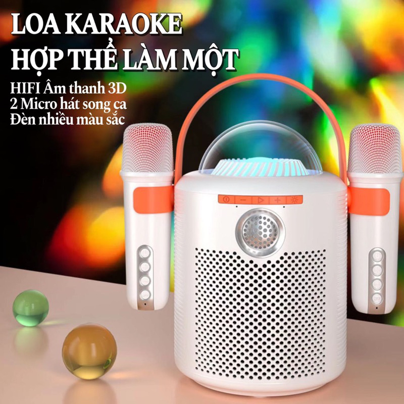 Loa Bluetooth Y11 kèm 2 mic không dây xách tay công xuất 15w âm thanh 3D
