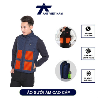 [GIẢM GIÁ] Áo Khoác Điện Sưởi Ấm PIN 50.000MAH, Áo Ghile Giữ Nhiệt Với 10 Vùng Nhiệt, Áo Sưởi Ấm Bằng PIN Sạc USB