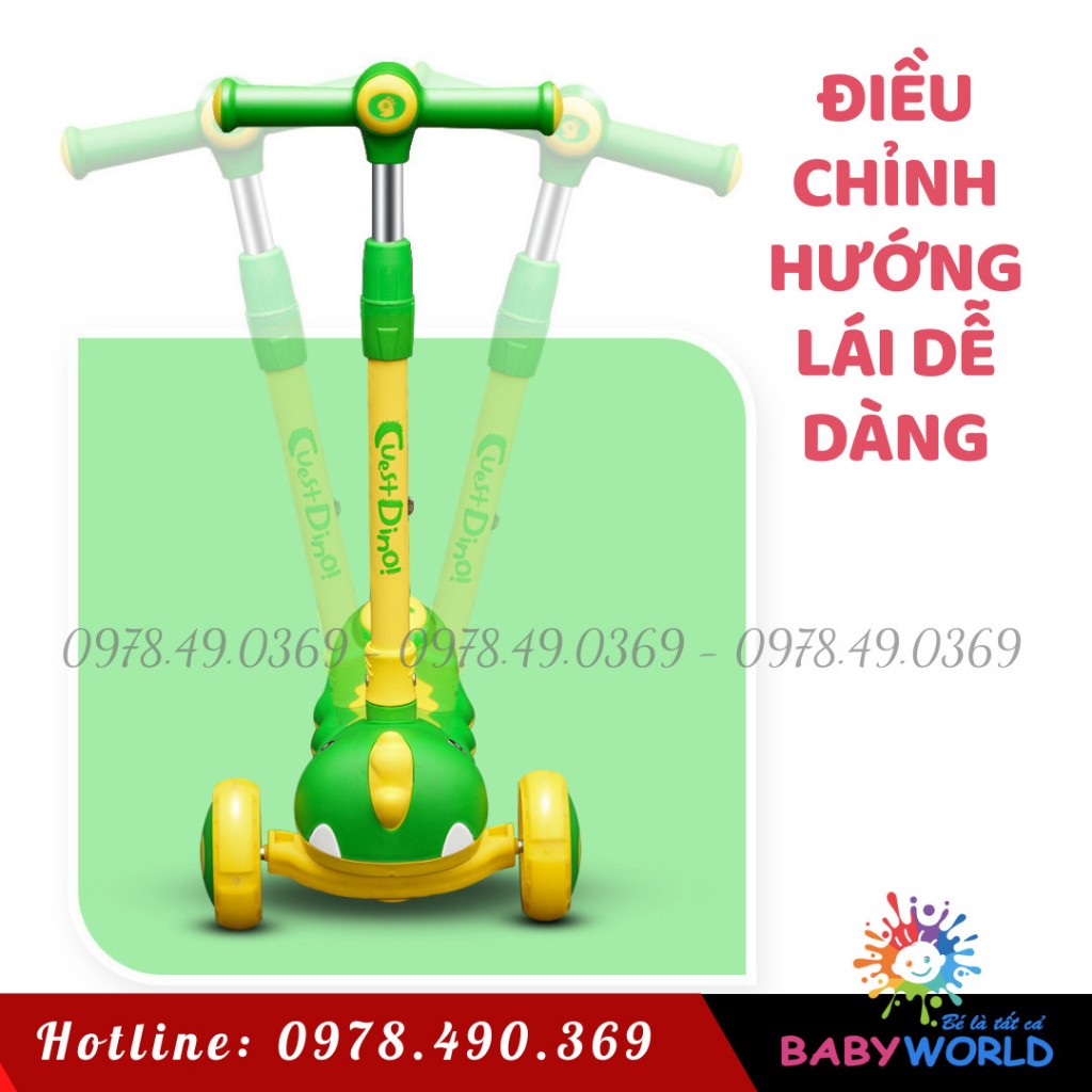 Xe Trượt Scooter Cao Cấp, Xe Chòi Chân Cho Bé 3 In 1 - Giúp Bé Vận Động Thoả Thích🌸FREESHIP🌸 ko