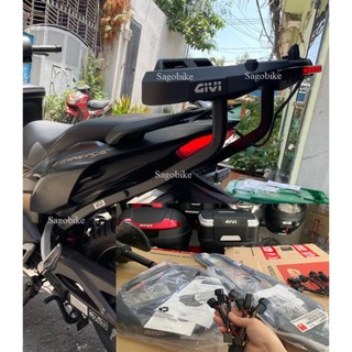 Baga HRV Winner X / HRX Winner X V1 / V2 / V3 thêm tùy chọn đế có đèn M7MNS /  M5M, hàng Givi chính hãng, mới 100%