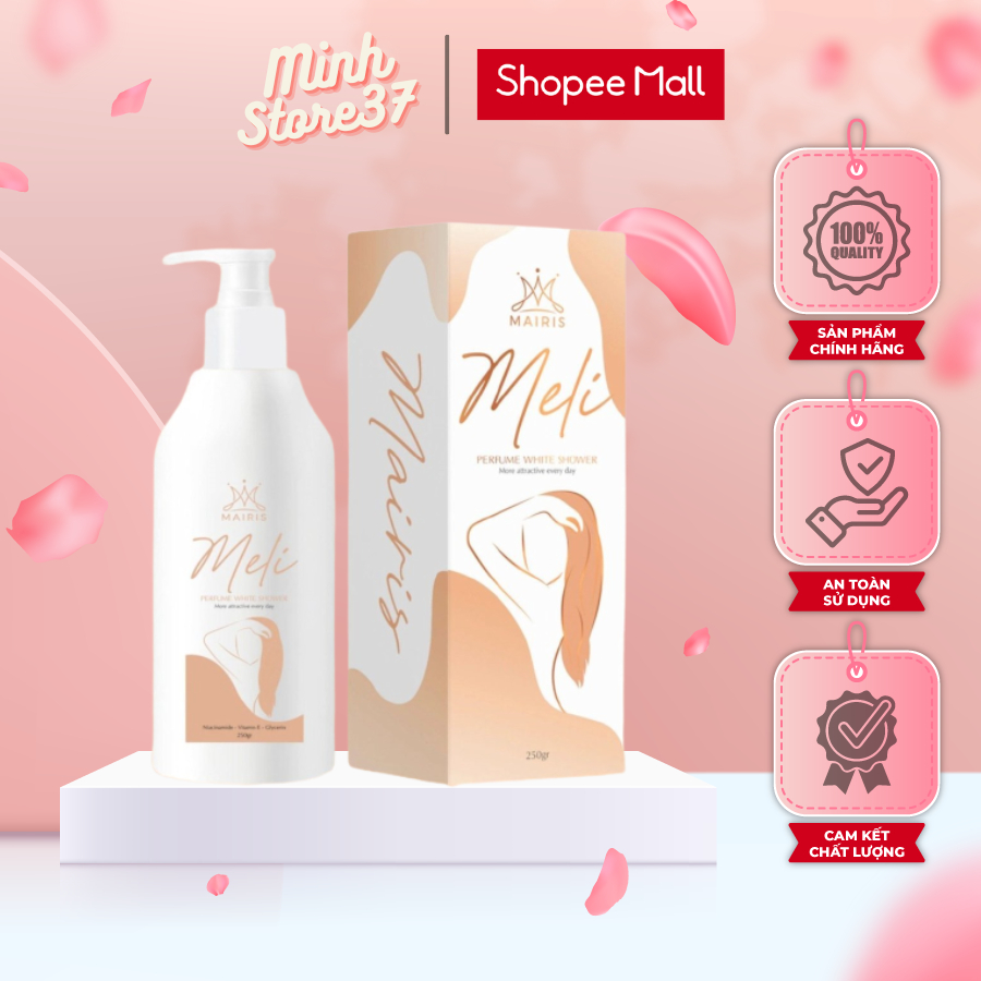 Sữa tắm trắng Meli Mairis THANH MỘC HƯƠNG 250ml hương nước hoa ý