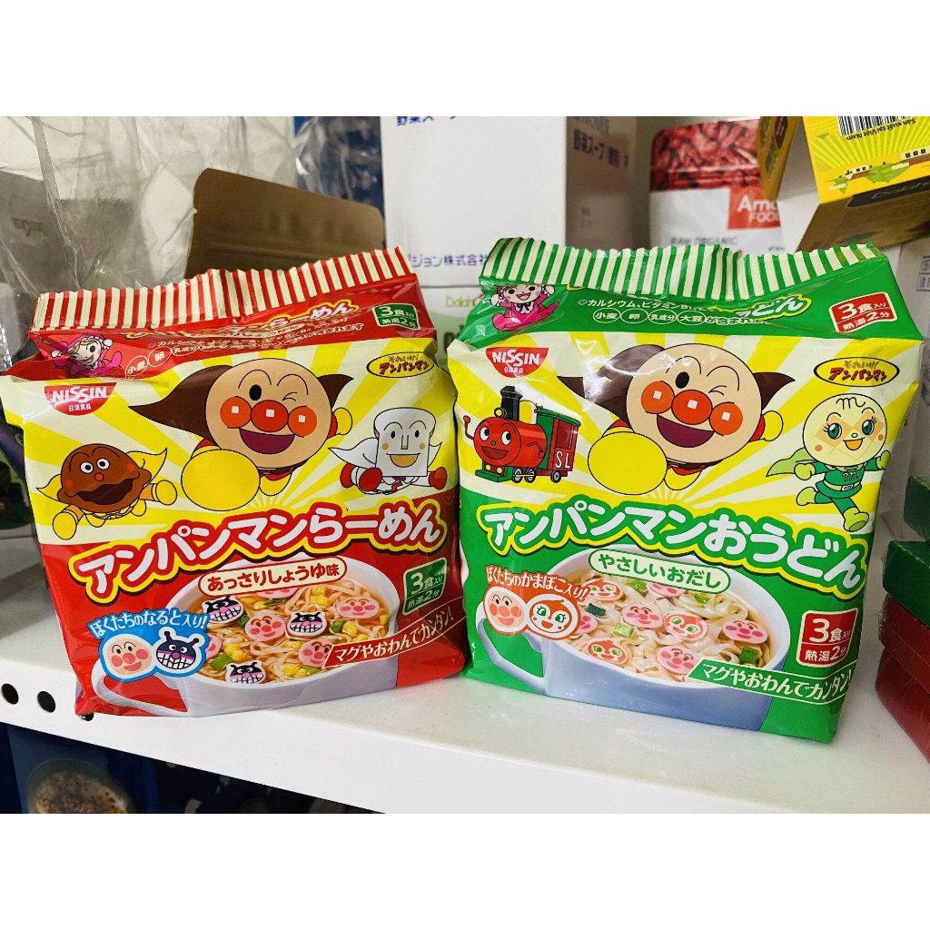 Mì tôm Ăn Liền Nissin Ramen Anpaman Chú Hề Nhật Bản 90G