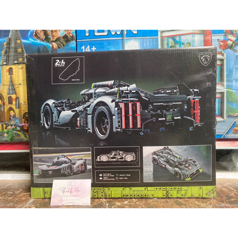 Đồ chơi lắp ráp 87070 42156 Mô hình xe PEUGEOT 9X8 24H Le Mans Hybrid Hypercar – Xếp hình thông minh