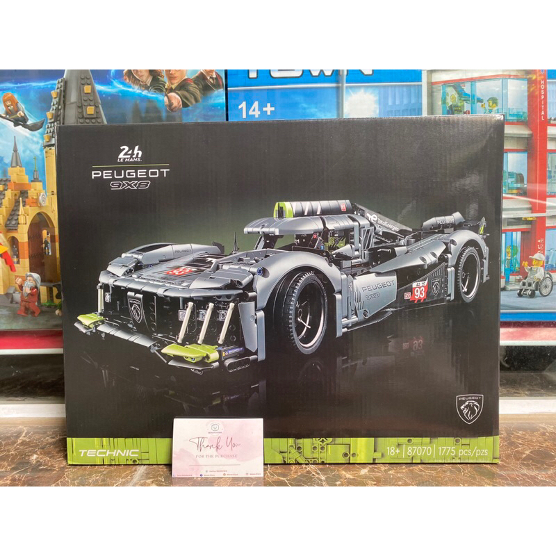 Đồ chơi lắp ráp 87070 42156 Mô hình xe PEUGEOT 9X8 24H Le Mans Hybrid Hypercar – Xếp hình thông minh