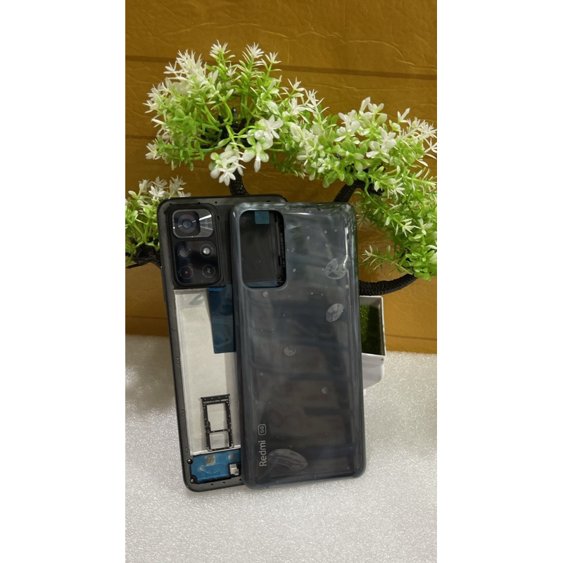 Vỏ điện thoại xiaomi redmi note 11 5g full bộ / vỏ thay thế redmi note 11-5g có luôn khay sim với kính camera sau