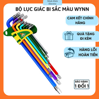 Bộ lục giác bi sắc màu wynn w9921b w9921a,bộ lục lăng 9 món wynn, bộ lục năng wynn w9921a,bộ lục giác đầu bi,bộ lục giác