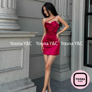 Đầm Cổ Đỗ Dây Chéo 3367 Váy Cổ Đổ Dáng Sang Chảnh Quyến Rũ Yoona