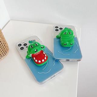 Ốp điện thoại iphone gắn cá sấu cắn ngón tay - trò chơi cá sấu ngộ nghĩnh cho iPhone 15 14 XR 13 11 12 Pro Max 8 7 6 6S