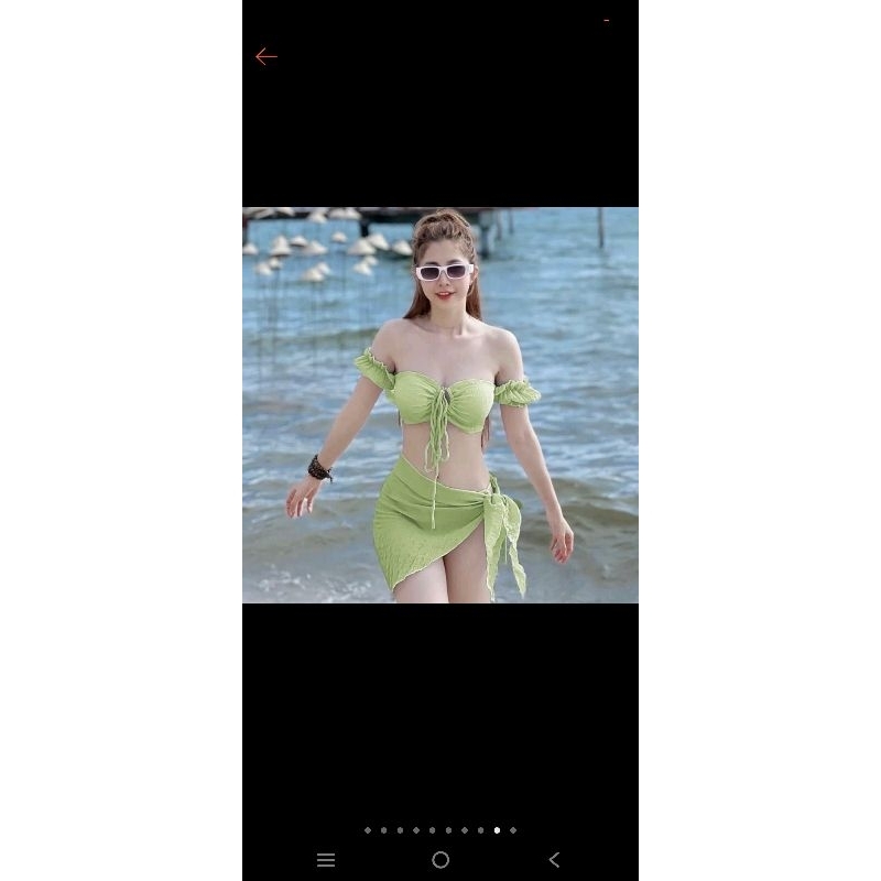 Bikini đồ bơi sét 3 món tay phòng kèm video thật😜😜😜mẫu hót nhất hiên nay