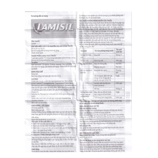 Kem dưỡng Lamisil 5g Viêm Da, Nấm Da