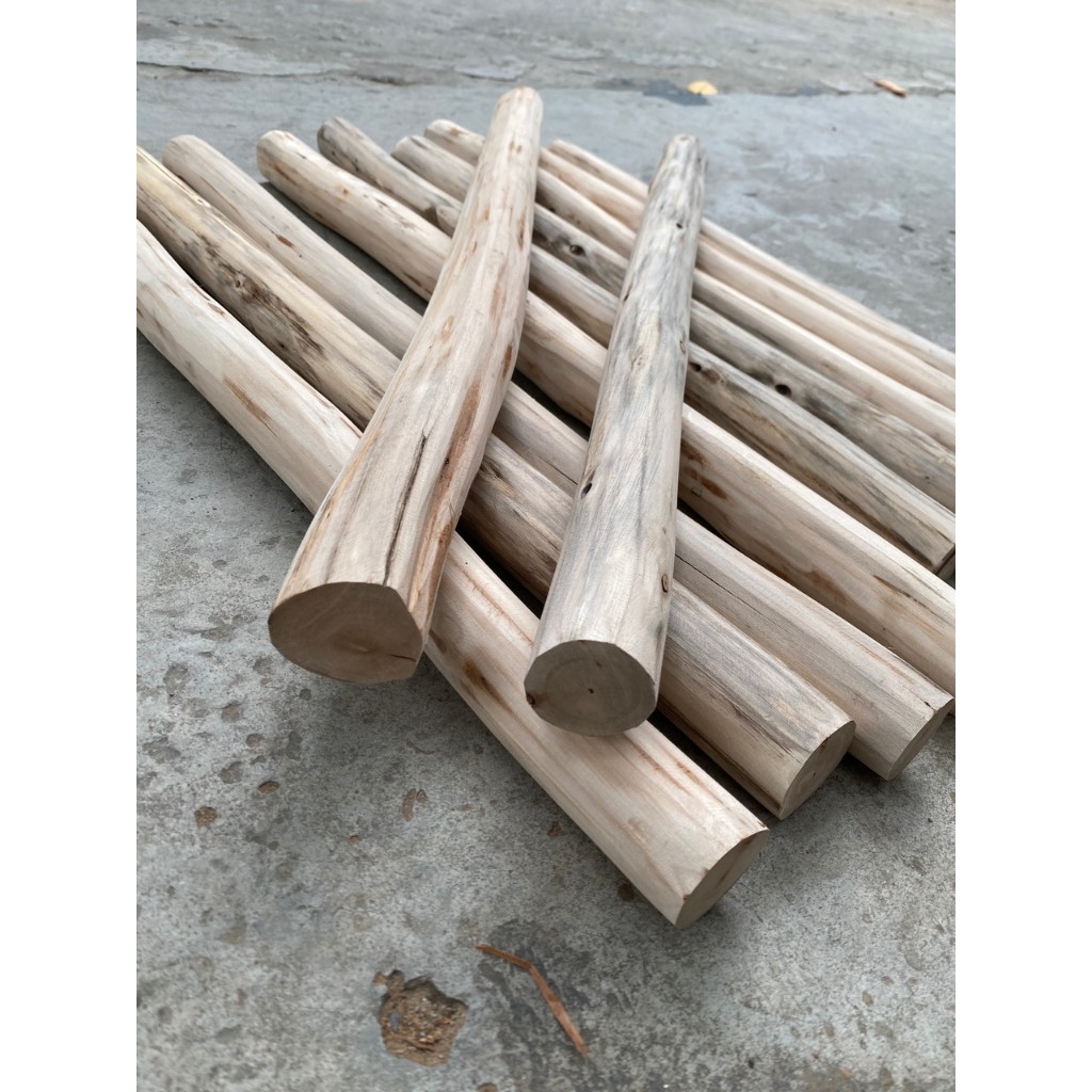 Cành cây, thân cây củi khô  bằng gỗ bạch đàn đường kính 5-6cm làm đồ handmade, trang trí nhà
