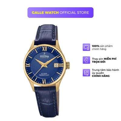 Đồng hồ nữ Festina F20011/3 phong cách thơi trang, chống nước ấn tượng 10ATM, dây da đeo tay êm ái, cao cấp