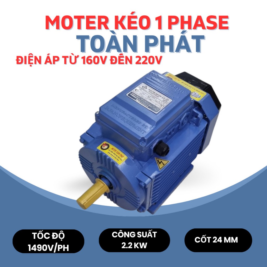 MOTER KÉO TOÀN PHÁT GIẢI ĐIỆN RỘNG  TỪ 1.5 ĐẾN 3.0 KW TUA 1500 V/PH