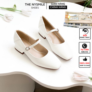 Giày sandal cao gót nữ 3p, giày mary jane 3p mũi vuông - thenysmile - biyan