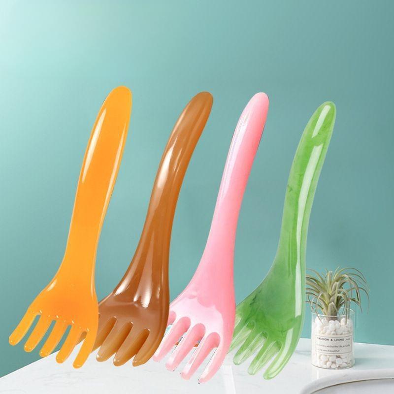 Cây Massage Đầu 5 Móng, Lược Massage Kinh Lạc, Ấn Huyệt Toàn Thân, Massage Đầu, Vuốt, Da Đầu, Thư Giãn, Giải Tỏa