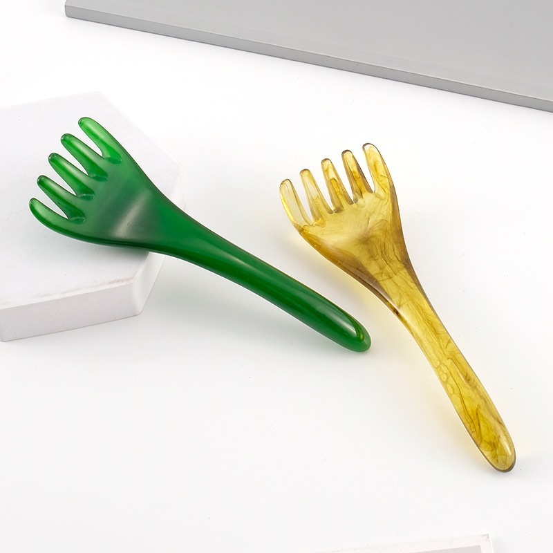 Cây Massage Đầu 5 Móng, Lược Massage Kinh Lạc, Ấn Huyệt Toàn Thân, Massage Đầu, Vuốt, Da Đầu, Thư Giãn, Giải Tỏa