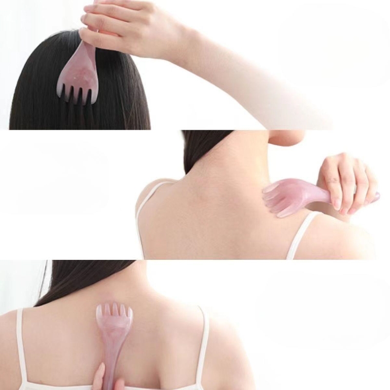 Cây Massage Đầu 5 Móng, Lược Massage Kinh Lạc, Ấn Huyệt Toàn Thân, Massage Đầu, Vuốt, Da Đầu, Thư Giãn, Giải Tỏa