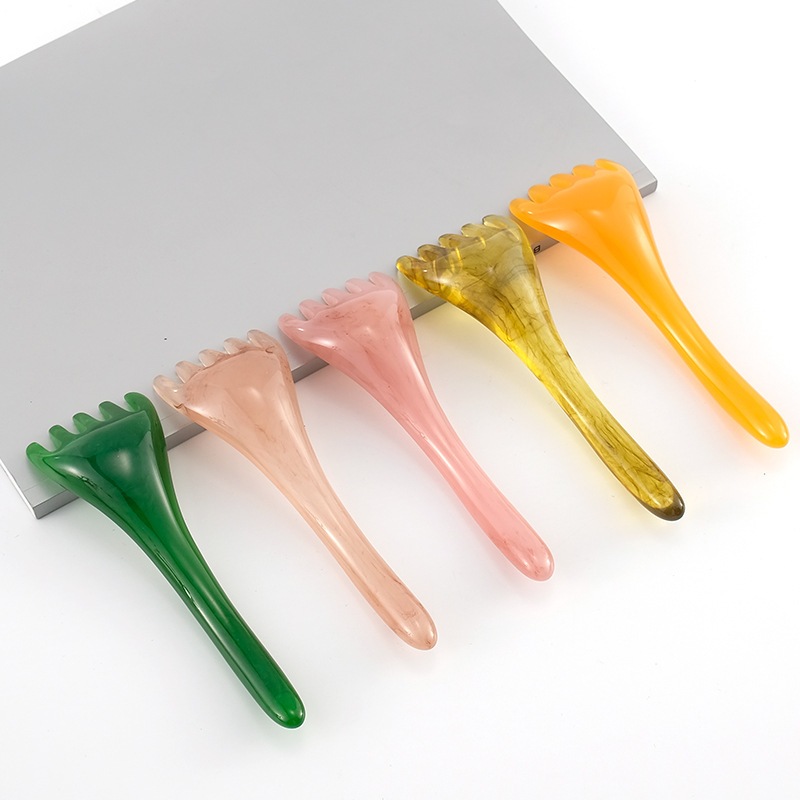 Cây Massage Đầu 5 Móng, Lược Massage Kinh Lạc, Ấn Huyệt Toàn Thân, Massage Đầu, Vuốt, Da Đầu, Thư Giãn, Giải Tỏa