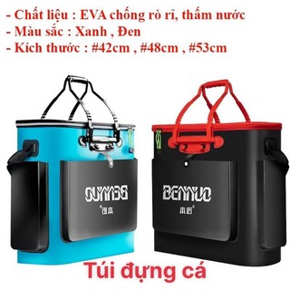 Thùng đựng cá túi đựng cá cao cấp/giỏ đựng cá nhựa dẻo eva cao cấp