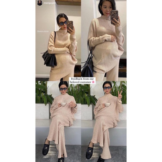 Set len áo quần bầu màu beige sang S1011 Baobao_kidclub