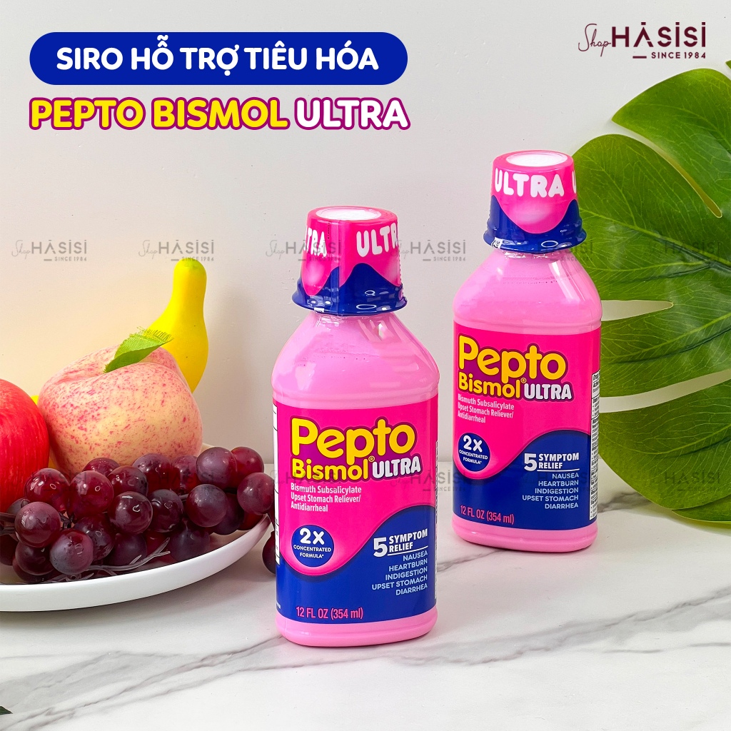 Siro Hỗ Trợ Tiêu Hóa, Dạ Dày PEPTO BISMOL  Ultra 354ml