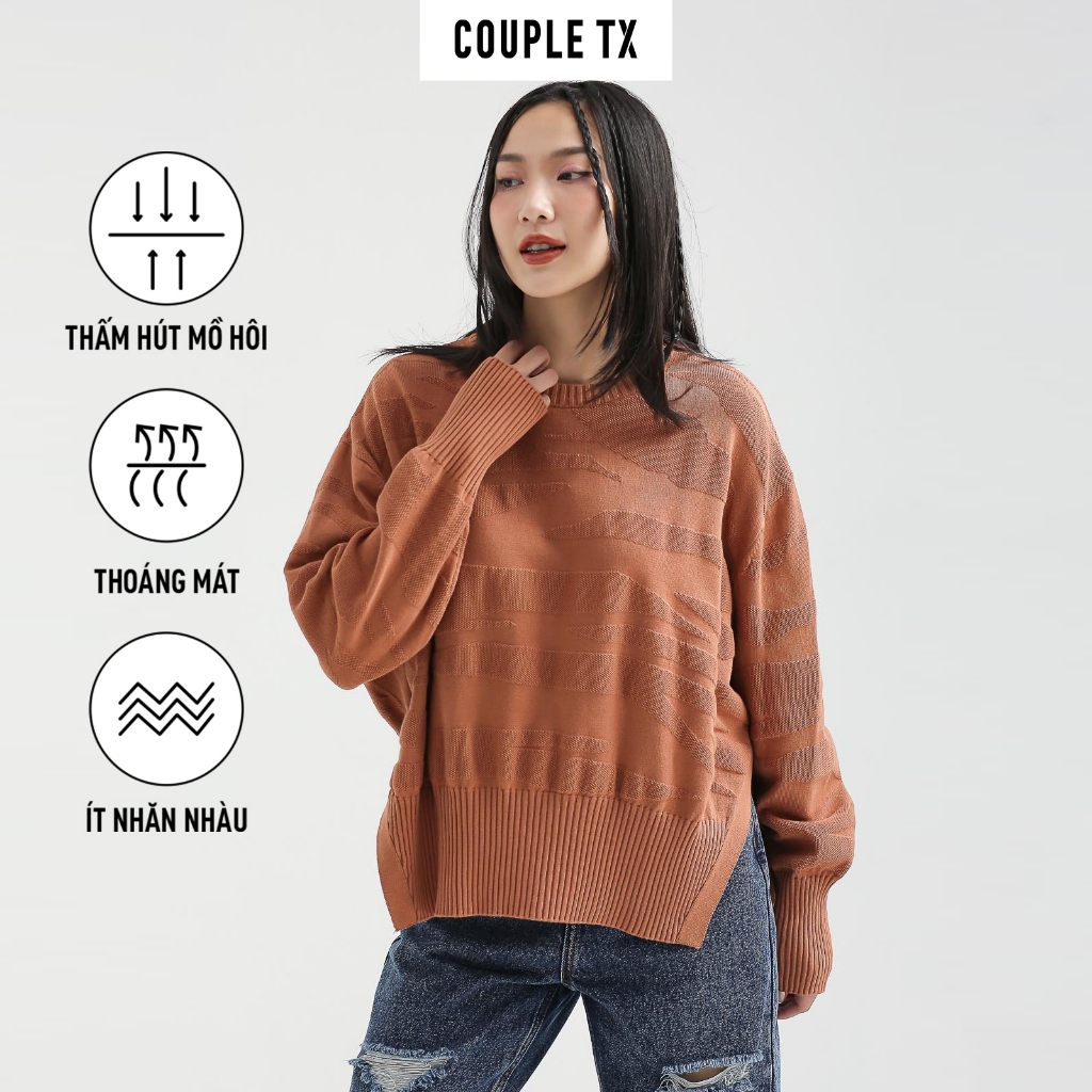 Áo Sweater Nữ Couple TX Dệt Camo WSW 2008