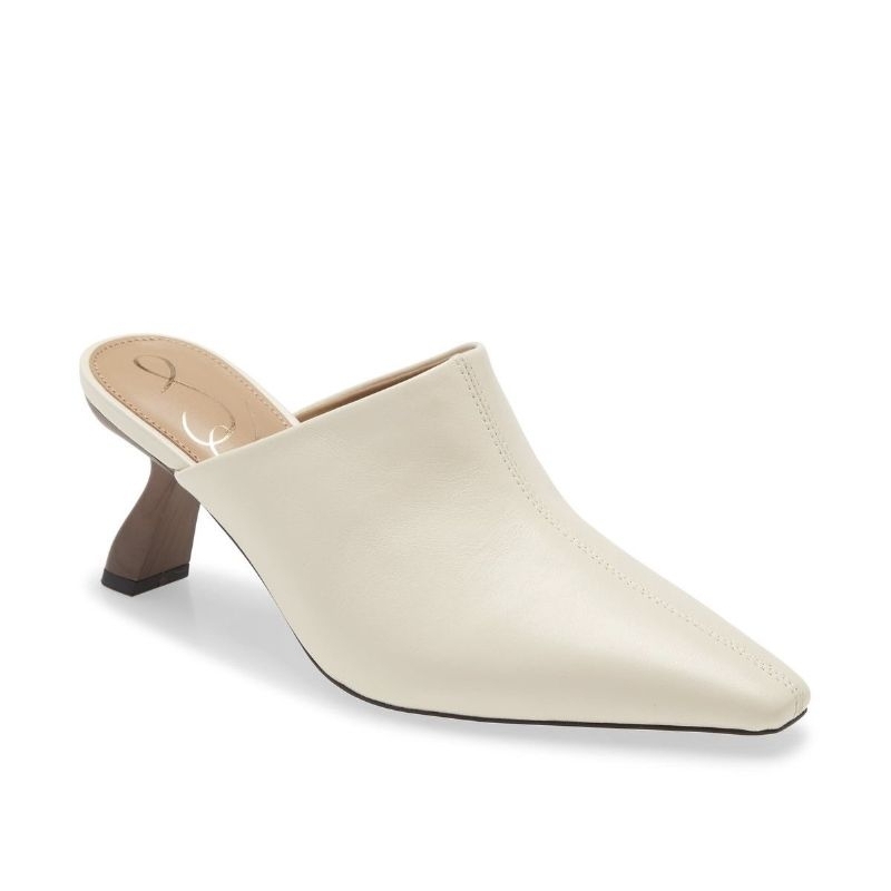 Gót Sam Edelman Skya Leather Heel Mules