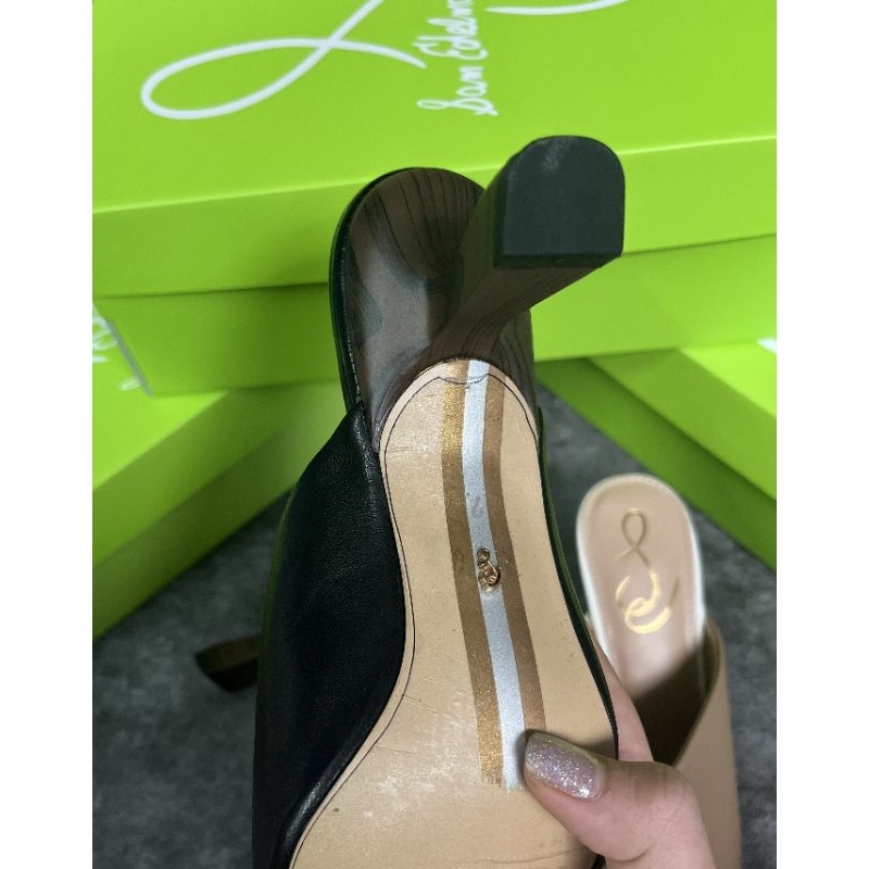 Gót Sam Edelman Skya Leather Heel Mules