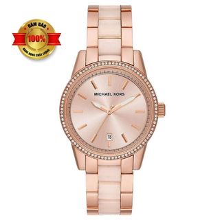 Đồng Hồ Nữ Michael Kors MK6349 Rose Gold Đính Viền Đá 37mm